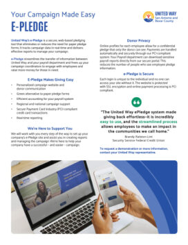 2025 Guides and Pledge Cards  - United Way of San Antonio and Bexar County