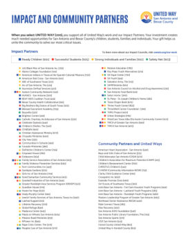 2026 Flyers  - United Way of San Antonio and Bexar County