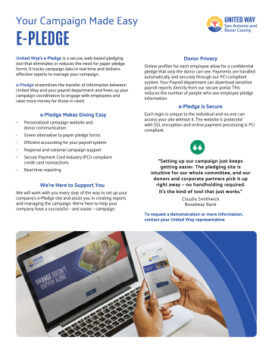 Guides and Pledge Cards  - United Way of San Antonio and Bexar County